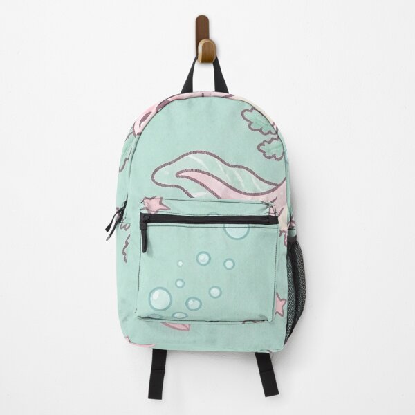 Item preview, Cute Pink Axolotl Swimming Mint Pattern designed and sold by SassyArtistry.