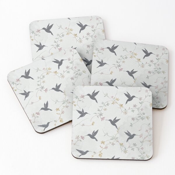 Item preview, Minimalist Flying Hummingbird and Branches Pattern designed and sold by SassyArtistry.