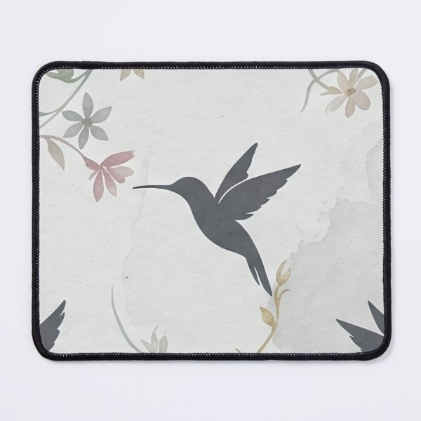Item preview, Minimalist Flying Hummingbird and Branches Pattern designed and sold by SassyArtistry.