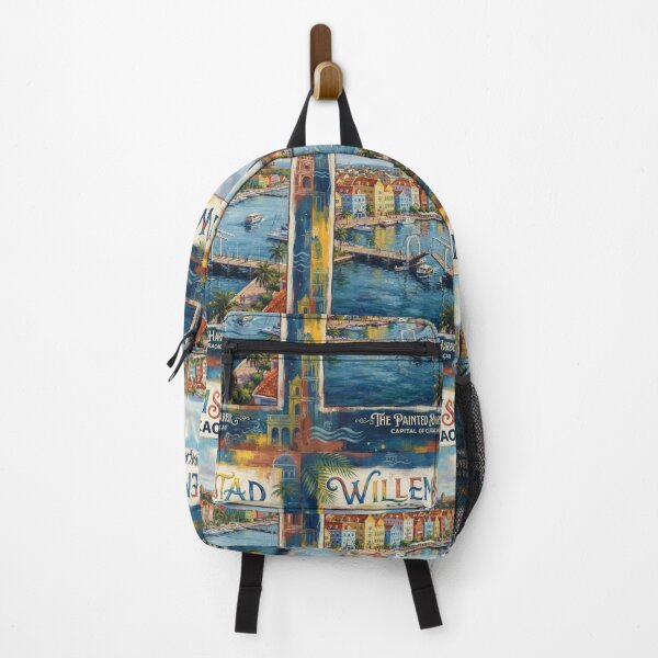 Item preview, Willemstad Curaçao Travel Poster – Colorful Caribbean Harbor designed and sold by ElartedeNoel.