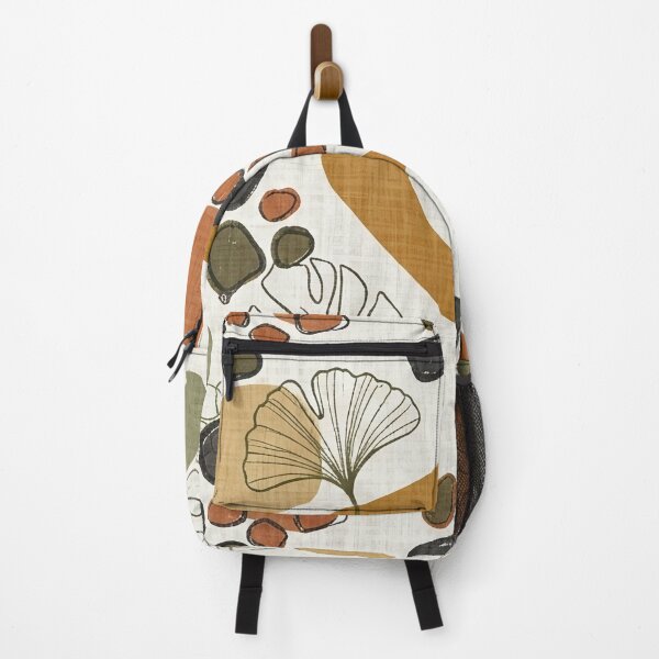 Item preview, Abstract Organic Shapes and Ginkgo Leaves Pattern designed and sold by SassyArtistry.