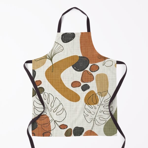 Item preview, Abstract Organic Shapes and Ginkgo Leaves Pattern designed and sold by SassyArtistry.
