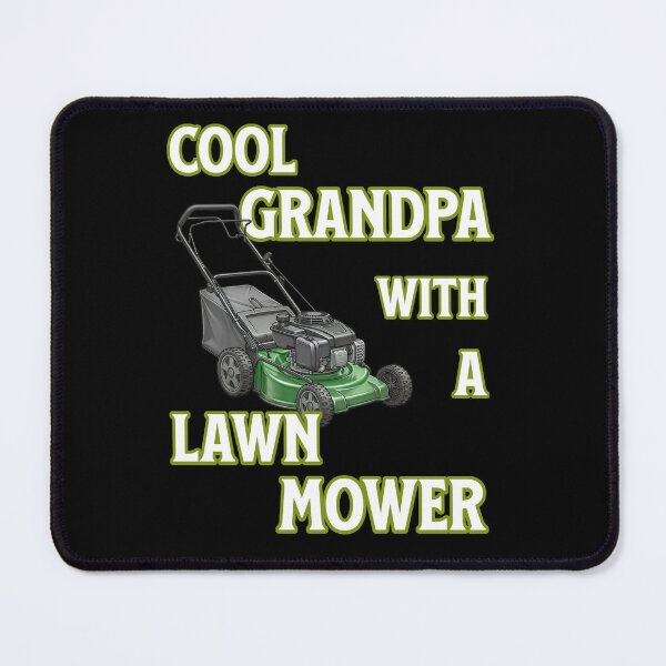 Item preview, Cool grandpa with a lawnmower designed and sold by ReneMM.