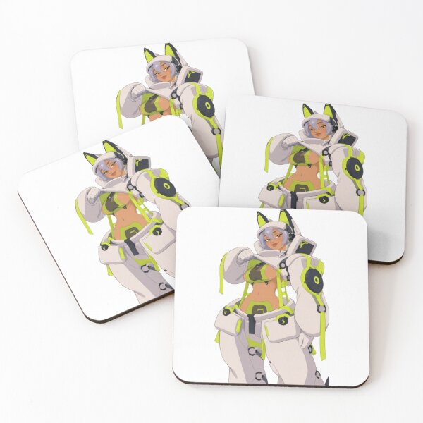 Item preview, Neon Catgirl Space Pilot – Retro Sci-Fi Cartoon Pin-Up designed and sold by  Hollow Moon Studios..