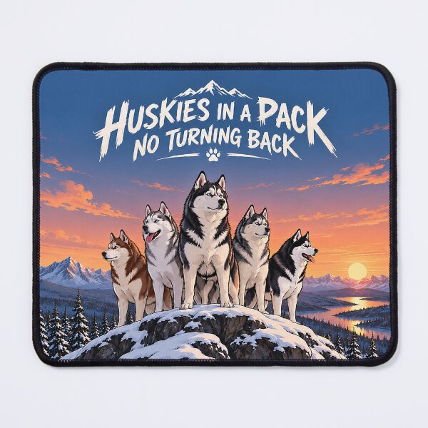 Item preview, Huskies in a Pack No Turning Back! designed and sold by nikkolaus.