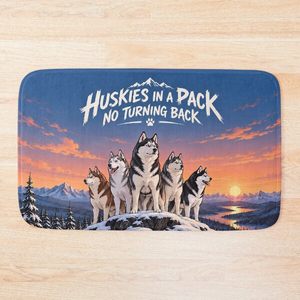 Item preview, Huskies in a Pack No Turning Back! designed and sold by nikkolaus.