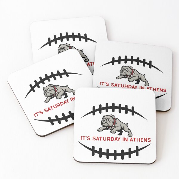 Item preview, It's Saturday in Athens.  UGA.  Dawgs.  SEC Football.  Gift for a Bulldogs Fan.  College Football Mania.  Red and Black. designed and sold by ShrimpAndGrits.