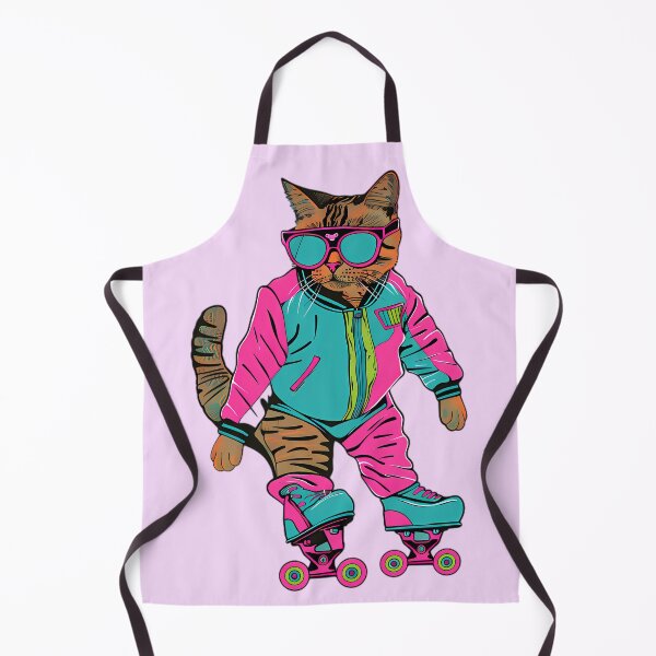 Item preview, 80s Roller Skating Cat designed and sold by Structure-Blue.