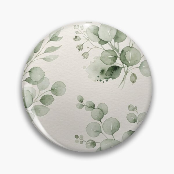 Item preview, Watercolor Eucalyptus Leaves Seamless Pattern designed and sold by SassyArtistry.