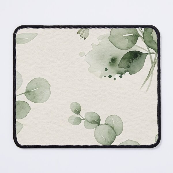 Item preview, Watercolor Eucalyptus Leaves Seamless Pattern designed and sold by SassyArtistry.