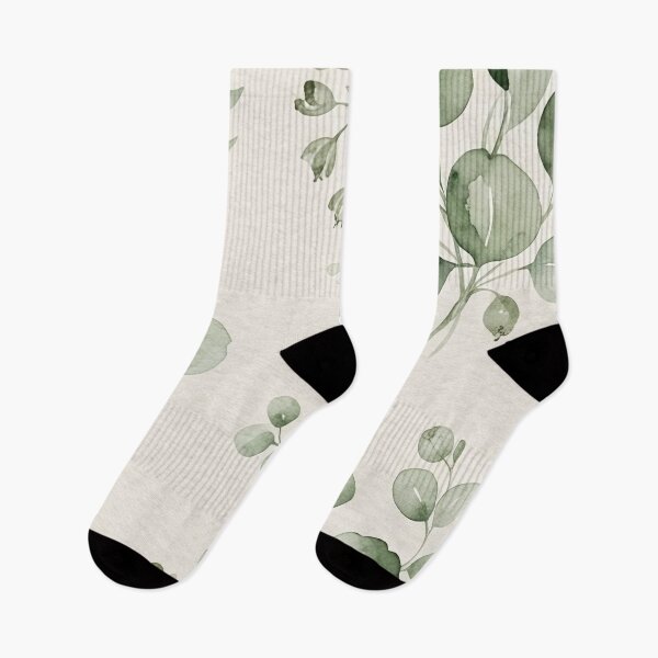 Item preview, Watercolor Eucalyptus Leaves Seamless Pattern designed and sold by SassyArtistry.
