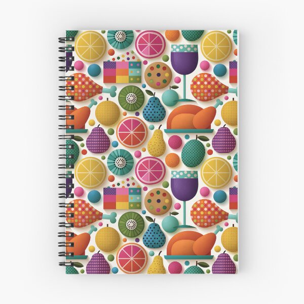 Item preview, Mid Century Modern Retro Food Pattern Art designed and sold by colorful-white.