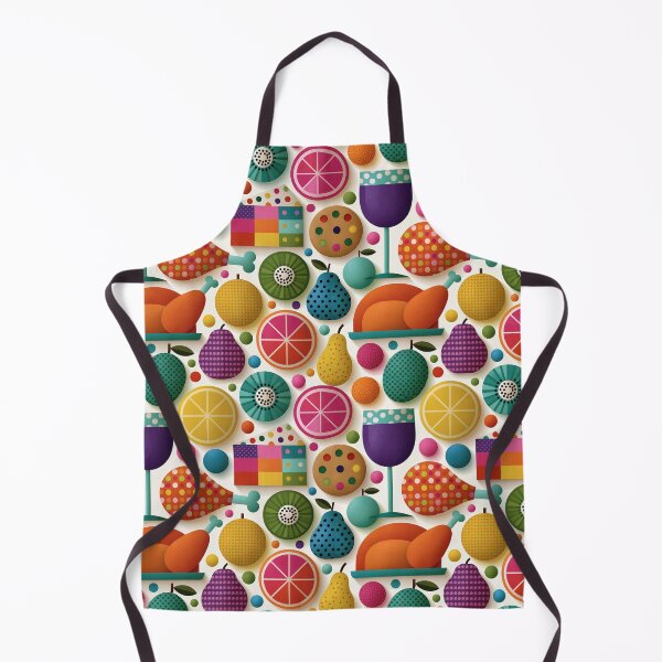 Item preview, Mid Century Modern Retro Food Pattern Art designed and sold by colorful-white.