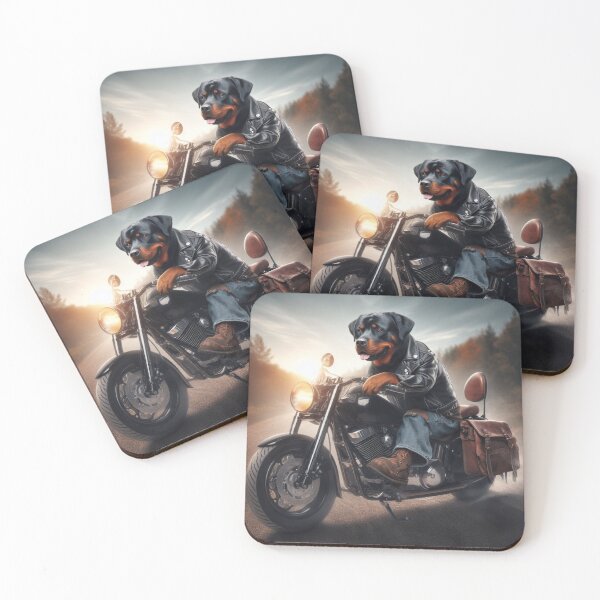 Item preview, Rottweiler Motorcycle – Biker Dog Adventure designed and sold by CanArtVision.
