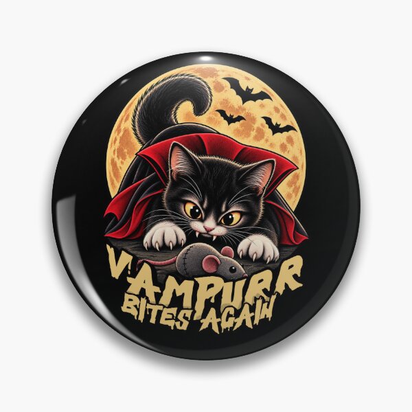 Item preview, Vampurr Bites Again Cute Vampire Kitten Halloween designed and sold by GibasVisuals.