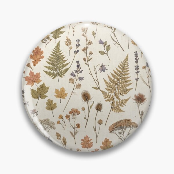 Item preview, Vintage Dried Wildflowers and Ferns Pattern designed and sold by SassyArtistry.