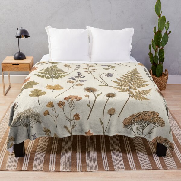Item preview, Vintage Dried Wildflowers and Ferns Pattern designed and sold by SassyArtistry.