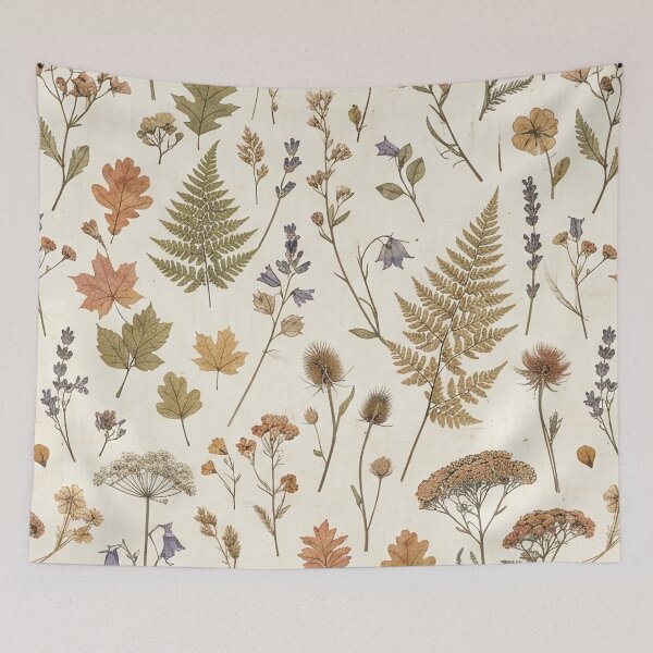 Item preview, Vintage Dried Wildflowers and Ferns Pattern designed and sold by SassyArtistry.