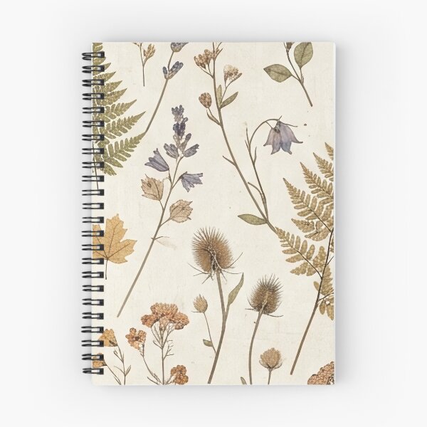 Item preview, Vintage Dried Wildflowers and Ferns Pattern designed and sold by SassyArtistry.