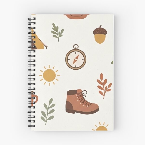 Item preview, Vintage Camping and Pine Trees Seamless Pattern designed and sold by SassyArtistry.