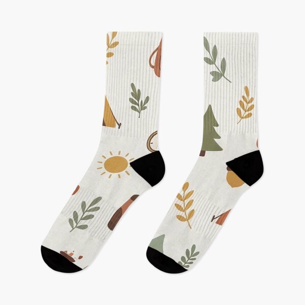 Item preview, Vintage Camping and Pine Trees Seamless Pattern designed and sold by SassyArtistry.