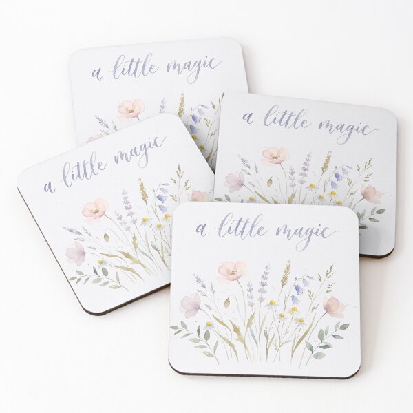 Item preview, A little bit of magic - Watercolor of wildflowers designed and sold by SuperMama1973.