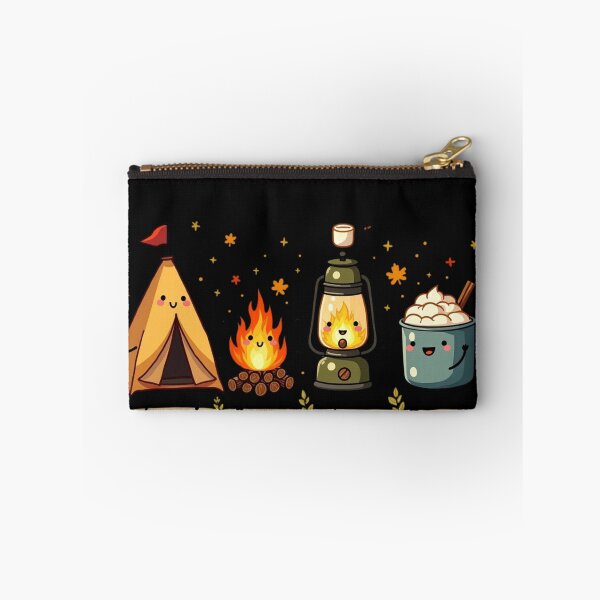 Item preview, Happy Campers - Cute Fall Camping Friends Doodle designed and sold by VibeTherapyArt.