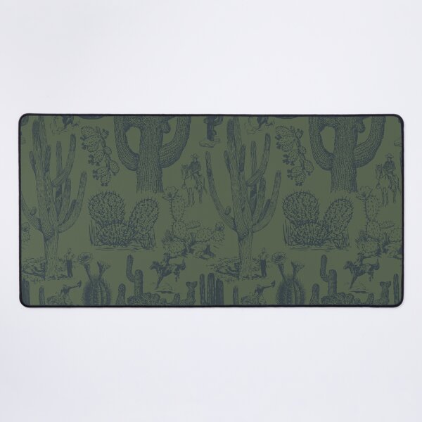 Item preview, Western Cactoile in Sage + Forest Green designed and sold by YesterdayColl.