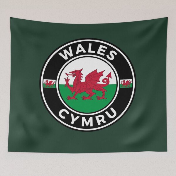 Item preview, Emblema de la bandera del dragón rojo galés Cymru de Gales designed and sold by jeshands.