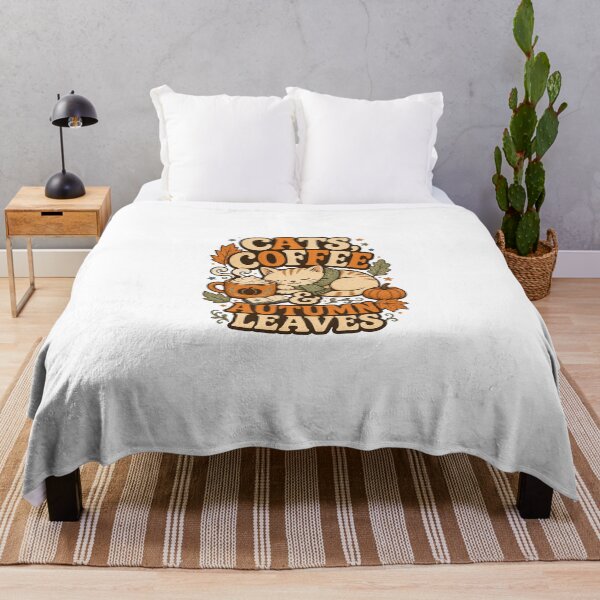 Item preview, Cats Coffee & Autumn Leaves Cozy Fall designed and sold by Zenith Design.