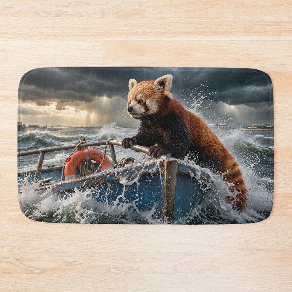 Item preview, Red Panda in Stormy Seas designed and sold by Savannah Gibbs.