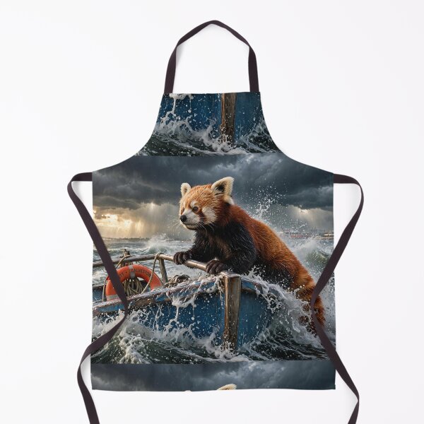 Item preview, Red Panda in Stormy Seas designed and sold by Savannah Gibbs.