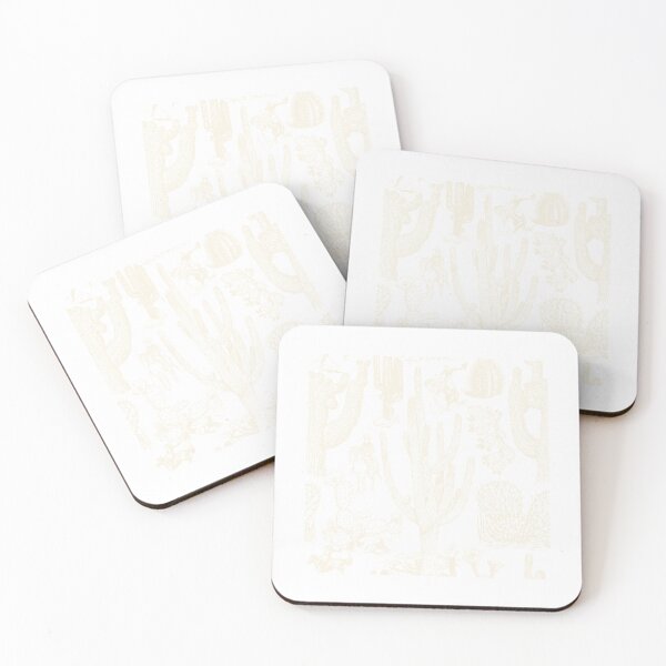 Item preview, Western Cactoile in Tonal Cream designed and sold by YesterdayColl.