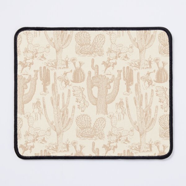 Item preview, Western Cactoile in Cream + Beige designed and sold by YesterdayColl.