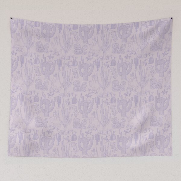 Item preview, Western Cactoile in Pastel Lilac + Lavender designed and sold by YesterdayColl.