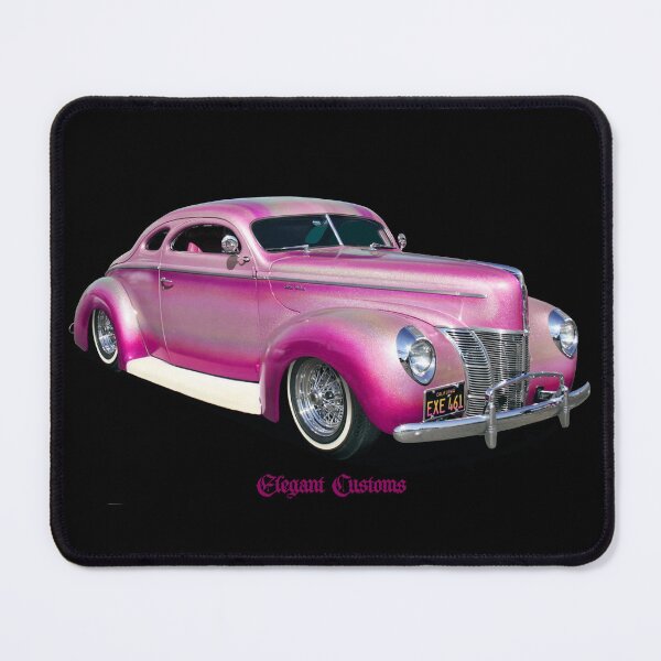 Item preview, 1940 Chopped Coupe Pink Pearl no text, Kustom, Hot Rod, Muscle Car designed and sold by Elegant Customs.