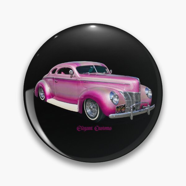Item preview, 1940 Chopped Coupe Pink Pearl no text, Kustom, Hot Rod, Muscle Car designed and sold by Elegant Customs.