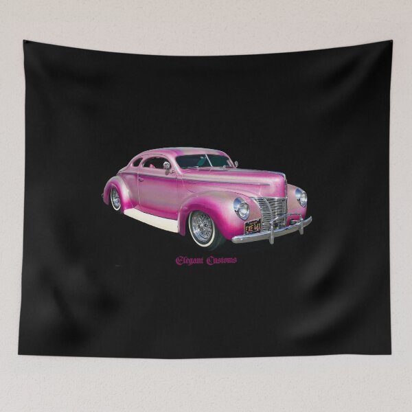 Item preview, 1940 Chopped Coupe Pink Pearl no text, Kustom, Hot Rod, Muscle Car designed and sold by Elegant Customs.