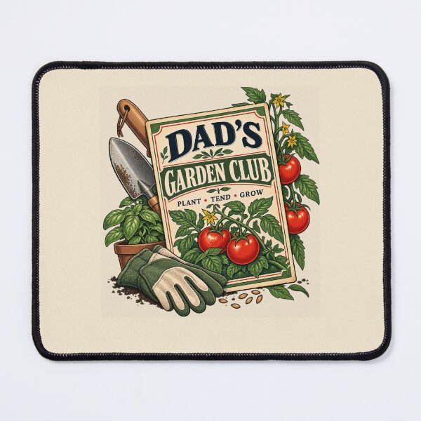 Item preview, Gardener Dad Gift – Dad’s Garden Club Vintage Gardening Design designed and sold by astersgraphics.