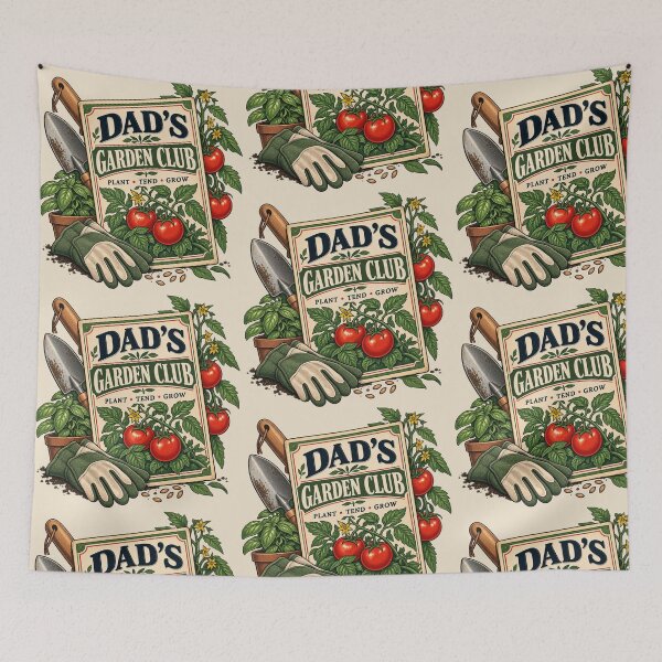 Item preview, Gardener Dad Gift – Dad’s Garden Club Vintage Gardening Design designed and sold by astersgraphics.
