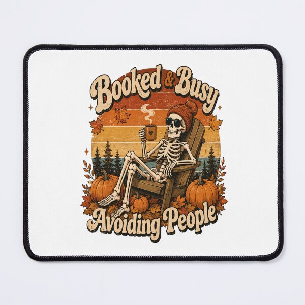 Item preview, Booked And Busy Avoiding People - Halloween designed and sold by InspiredCreatives.
