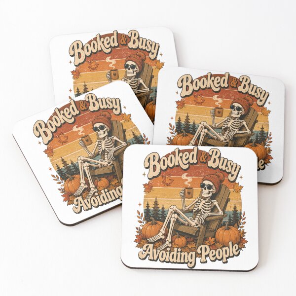 Item preview, Booked And Busy Avoiding People - Halloween designed and sold by InspiredCreatives.