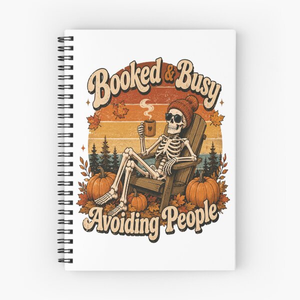 Item preview, Booked And Busy Avoiding People - Halloween designed and sold by InspiredCreatives.
