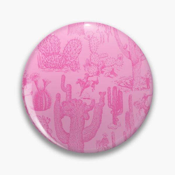 Item preview, Western Cactoile in Tonal Cotton Candy Pink designed and sold by YesterdayColl.