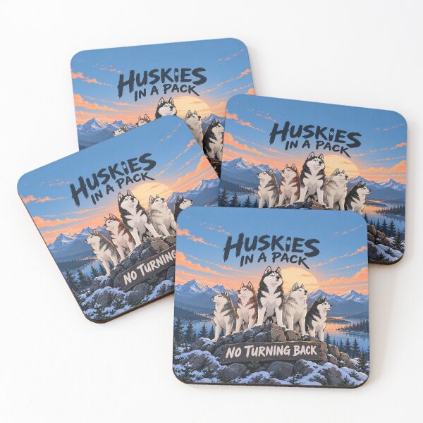 Item preview, Huskies in a Pack No Turning Back designed and sold by nikkolaus.