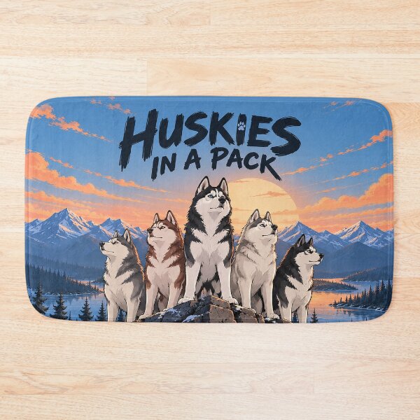Item preview, Huskies in a Pack No Turning Back designed and sold by nikkolaus.