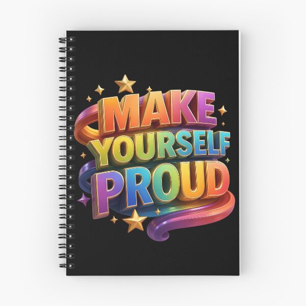 Item preview, Make Yourself Proud Colorful Motivational Typography | Inspirational Quote Art designed and sold by MAJCO-ART.