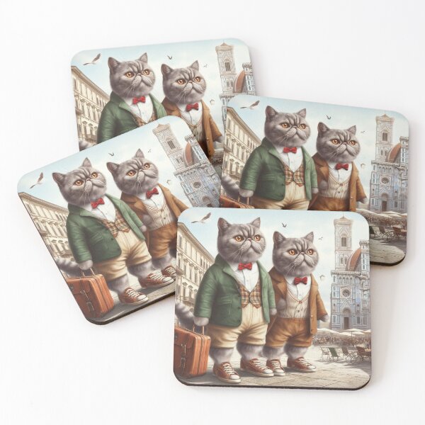 Item preview, Traveling Cats in Florence – Feline Adventure designed and sold by CanArtVision.