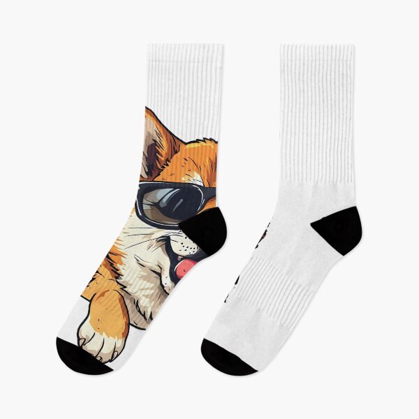 Item preview, Cool Shiba Inu Dog Wearing Sunglasses Paws Up designed and sold by Holub Art Studio & design.
