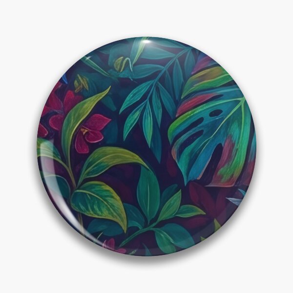 Item preview, Neon Tropical Jungle Monstera and Toucan Pattern designed and sold by SassyArtistry.